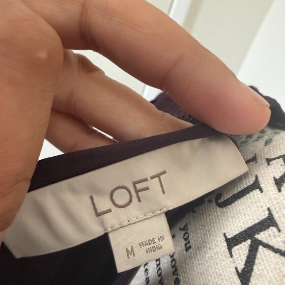 Loft Dark Plum Blouse - Picture 5 of 5